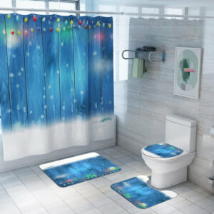 christmas shower curtain