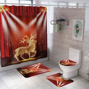 christmas shower curtain