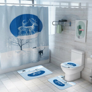 christmas shower curtain