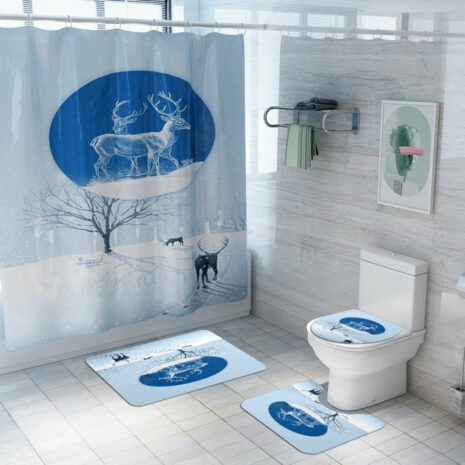 christmas shower curtain