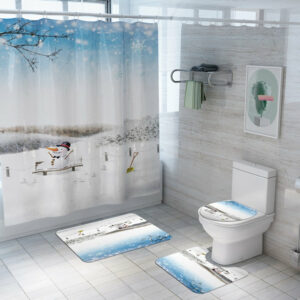 christmas shower curtain