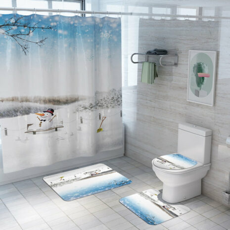 christmas shower curtain