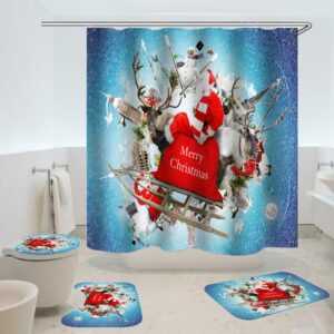 christmas shower curtain