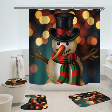 christmas shower curtain