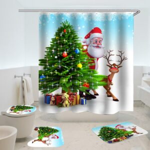 christmas shower curtain