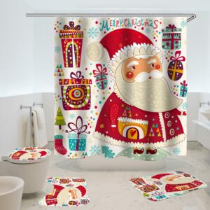 christmas shower curtain