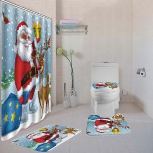 christmas shower curtain