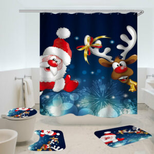 christmas shower curtain