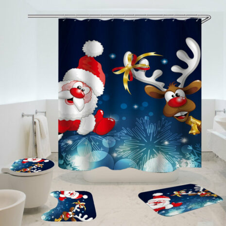 christmas shower curtain