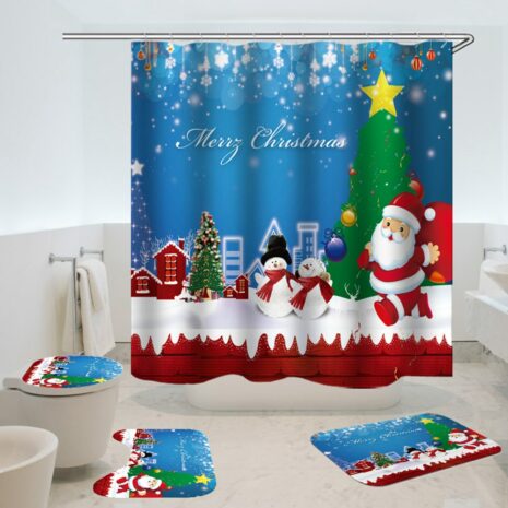 christmas shower curtain