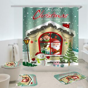 christmas shower curtain