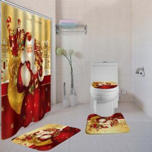 christmas shower curtain 