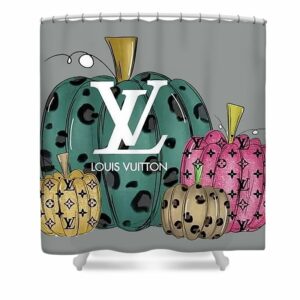 Louis Vuitton Shower Curtain pumpkin