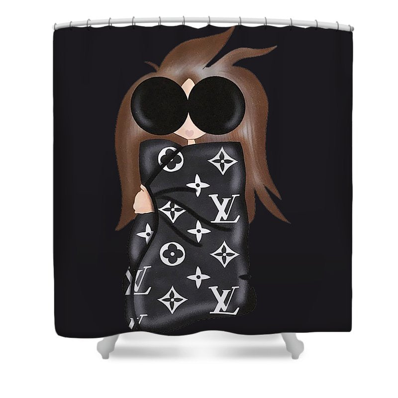 Louis vuitton Shower Curtain Black