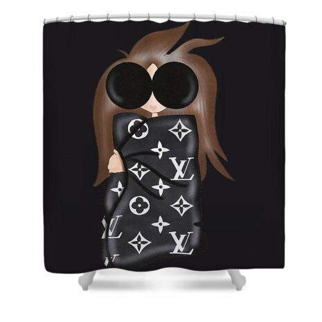 Louis vuitton Shower Curtain Black