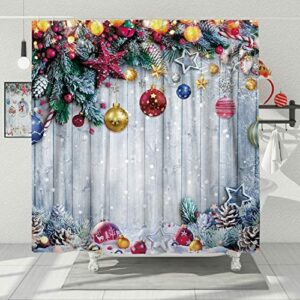 Winter Christmas Shower Curtain