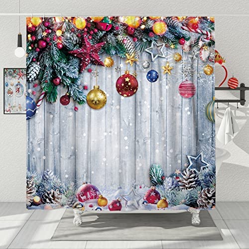 Winter Christmas Shower Curtain