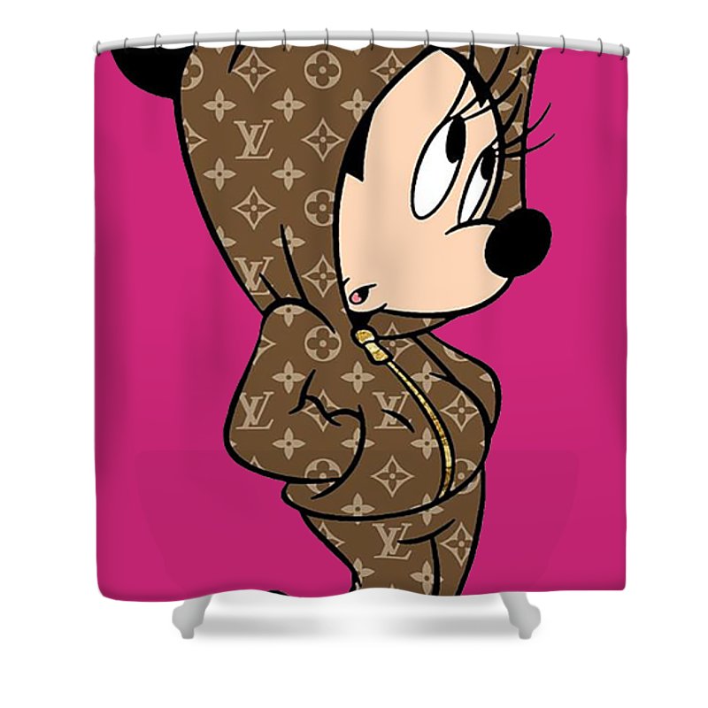 Louis Vuitton Shower Curtain mickey mouse
