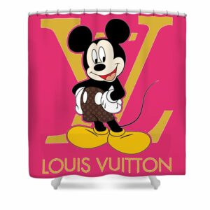 Louis vuitton Shower Curtain Red 