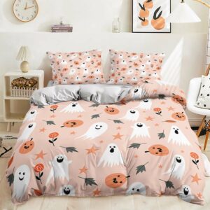 Pink Autumn Halloween bed set