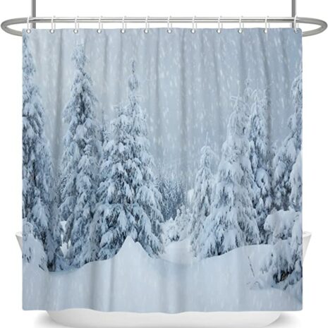 Winter Forest Shower Curtain