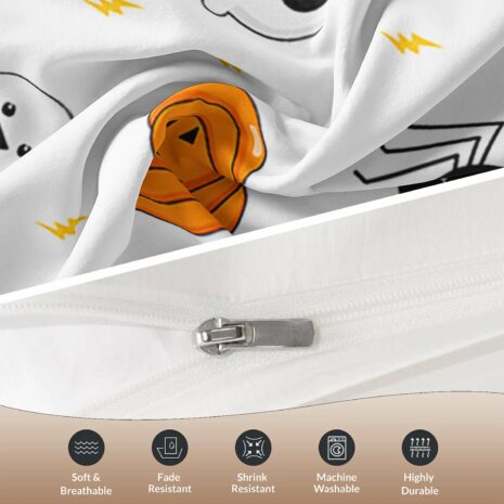 Spider and Bat Halloween bed set