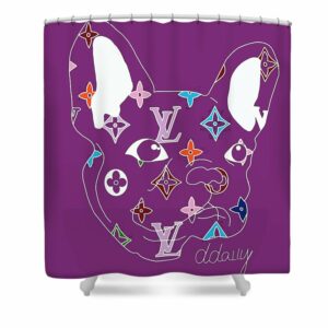 Louis Vuitton shower curtain Dog 