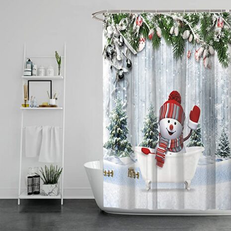 Funny Kids Christmas Shower Curtain
