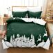 White Deer Christmas bed set