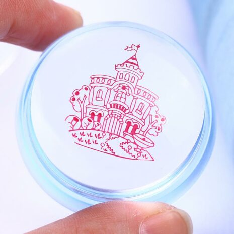 The Born Pretty Clear Jelly Silicone Stamper with Metallic Handle and Scraper Set