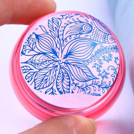 The Born Pretty Clear Jelly Silicone Stamper with Metallic Handle and Scraper Set