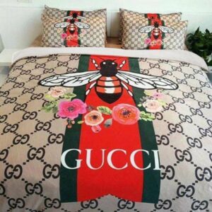 Floral Bee Gucci bed set