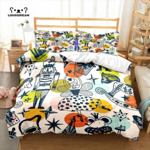 Cartoon Nutcracker Christmas bed set