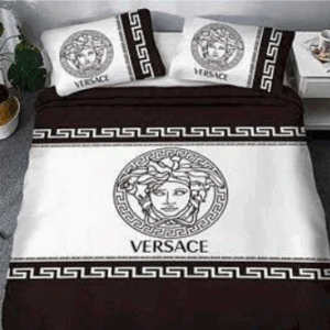 Basic Black and White Versace bed set