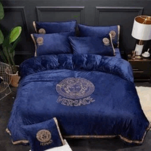 Blue Background Versace bed set
