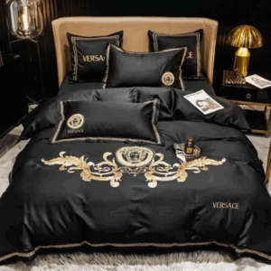 Royal Black and Gold Versace bed set