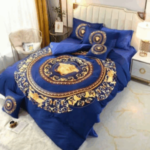 Royal Blue Versace bed set