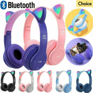 Wireless Headphones Cat Ear Bluetooth-Compatible