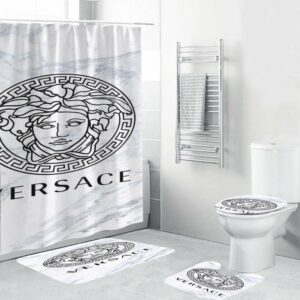 Marble Versace Shower Curtain Set