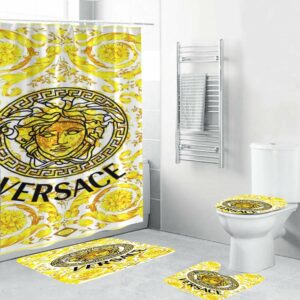 Big Medusa Versace Shower Curtain Set