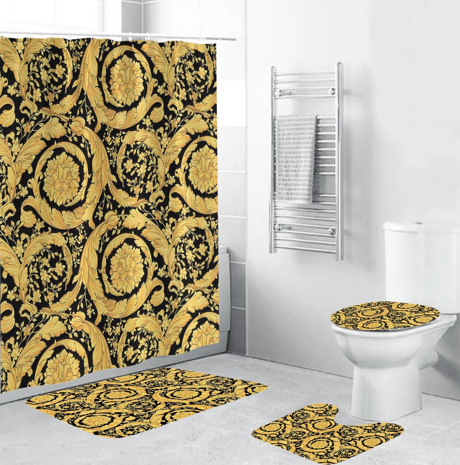 Signature Baroque Versace Shower Curtain Set