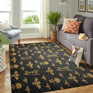 Louis vuitton skull luxury living room carpet