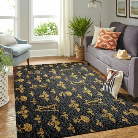 Louis vuitton skull luxury living room carpet