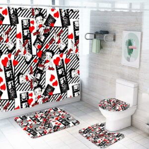 betty boop shower curtain love