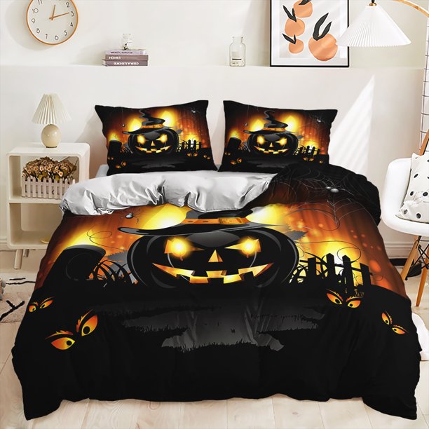 Skull Horror Halloween bed set