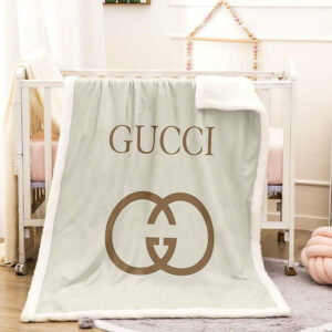 Cream Gucci blanket 