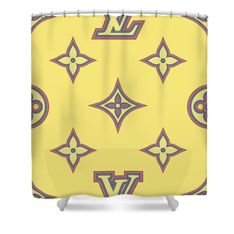 Louis vuitton Shower Curtain Yellow