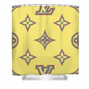 Louis vuitton Shower Curtain Yellow
