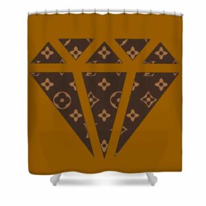 Louis Vuitton shower curtain Diamond 