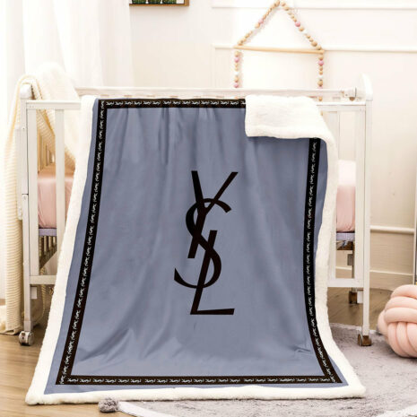 black & gray louis Vuitton blanket 